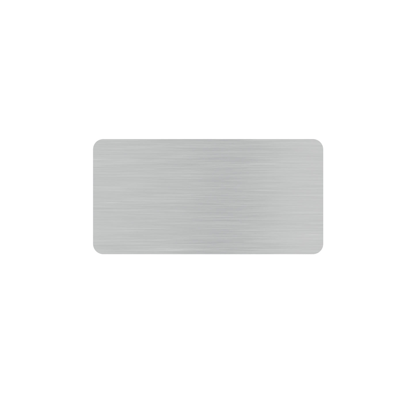 Plaque w/ Rounded Corners - 3" x 1.5" (Engraving included)