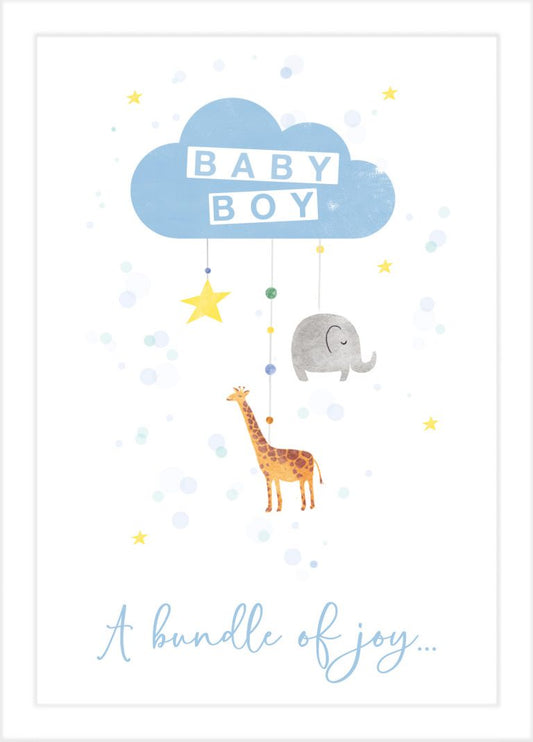 "Baby Boy, A bundle of joy..." Card