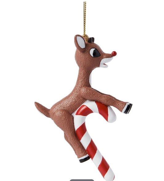 Rudolph Candy Cane Ornament