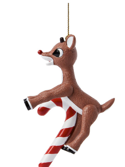 Rudolph Candy Cane Ornament