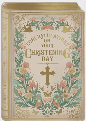 Christening day - Flowers Greeting Card