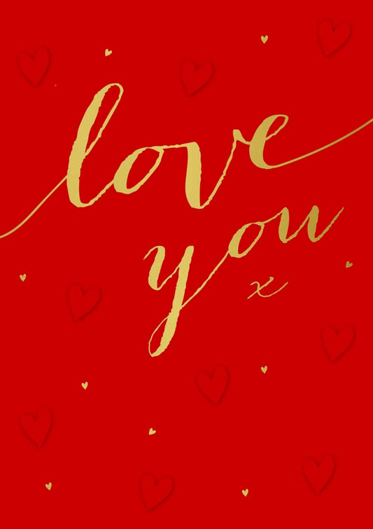 Love you X Greeting Card