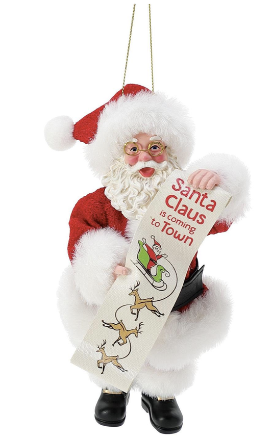 Santa Claus is Coming to Town Ornament