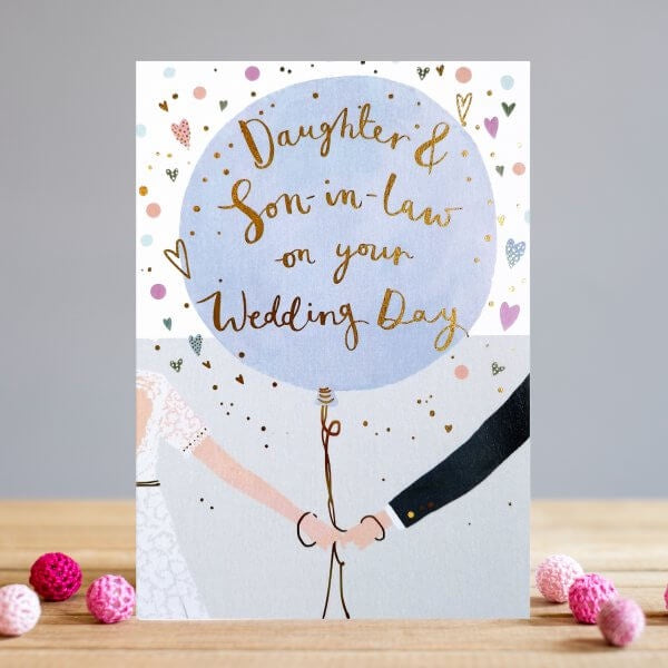 Daughter & Son-In-Law on Your Wedding Day Card