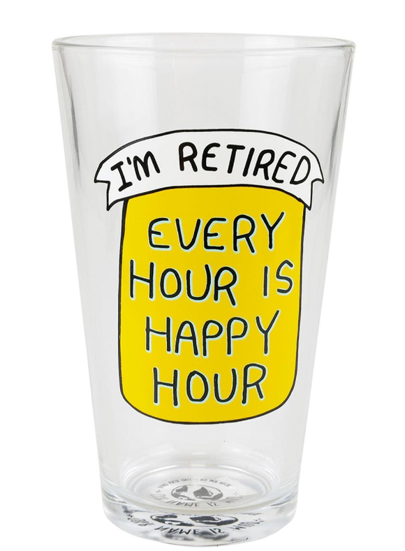 Happy HourRetirement Pint Glass