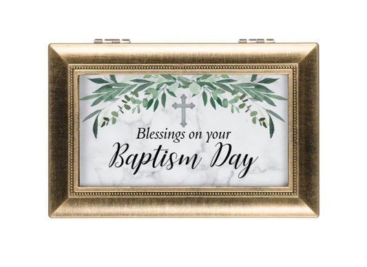 "Baptism Blessings" Small Music Box