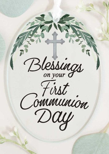 Oval First Communion Ornament