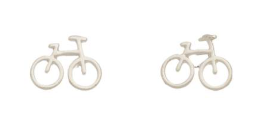 Earring Studs Bicycle