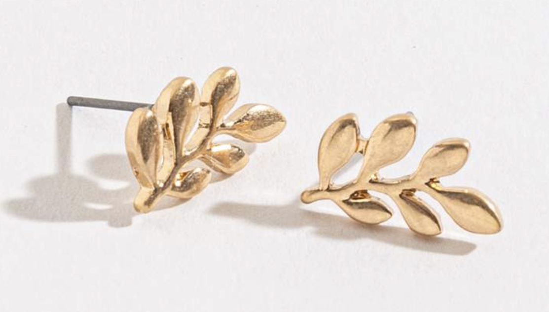 Leaf Stud Earrings