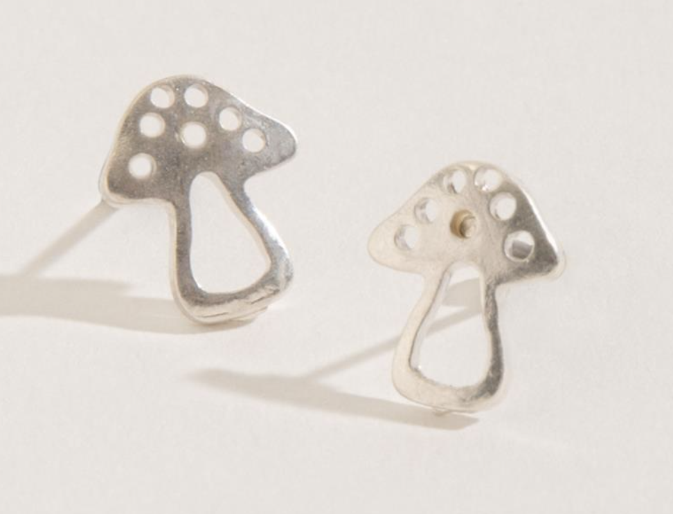 Mushroom Earrings Studs