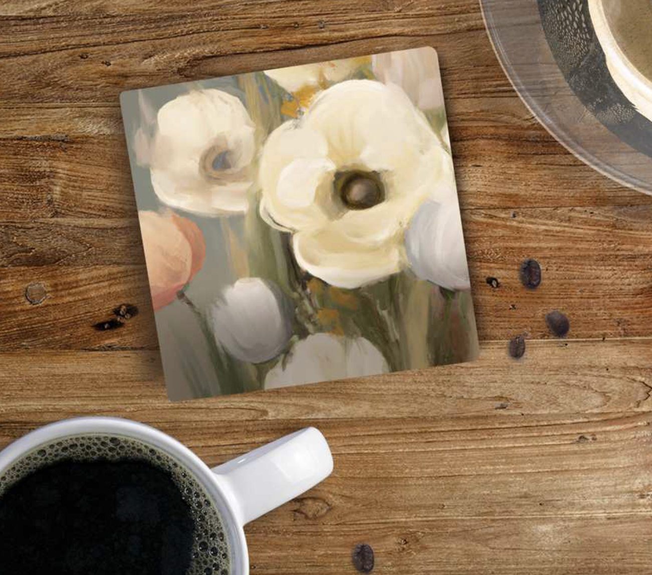 Floral Abstract Coaster