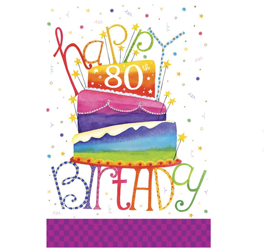 Happy 80th Birthday Card