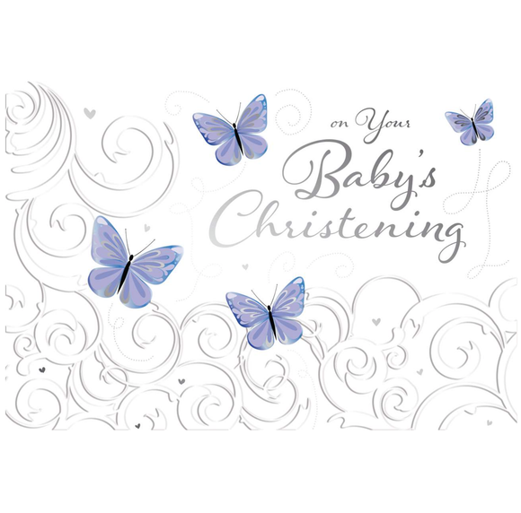 Baby's Christening Card