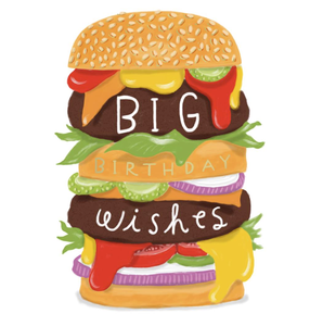 Hamburger Birthday Card
