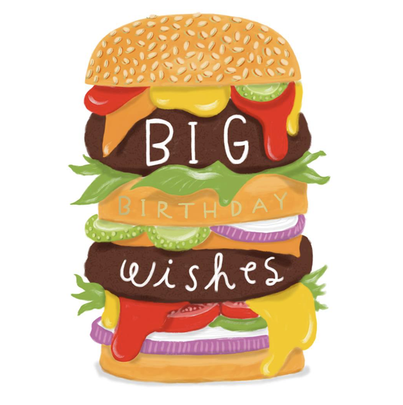 Hamburger Birthday Card