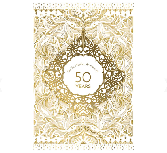 50th Golden Anniversary Card