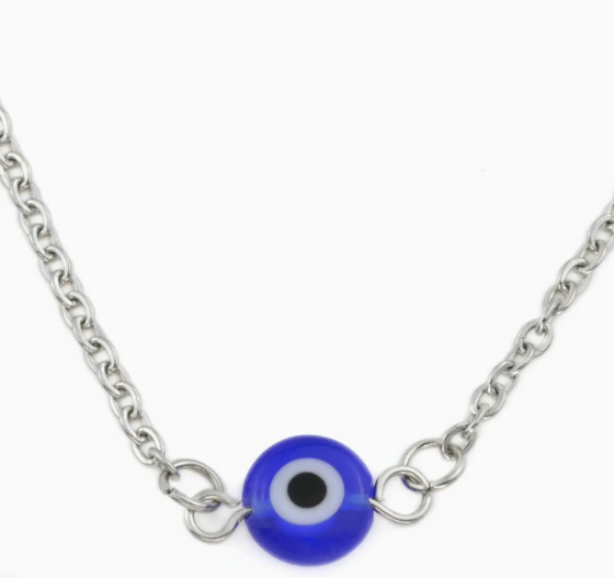 Evil Eye Silver Necklace