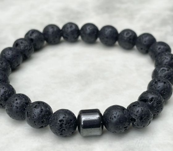 Men's Lava Rock Bracelet