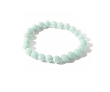 Amazonite sterling silver bead Bracelet