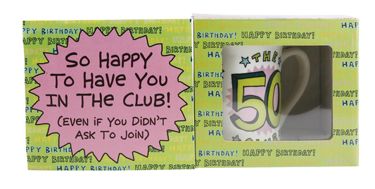 50th Birthday Club Mug Gift