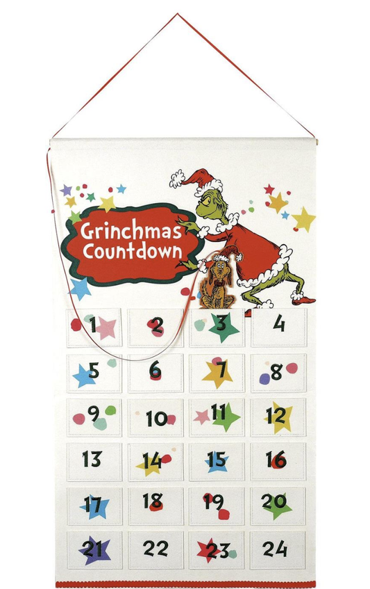 Grinch Countdown Calendar Decor