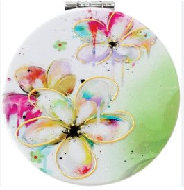 Flowers Compact Mirror