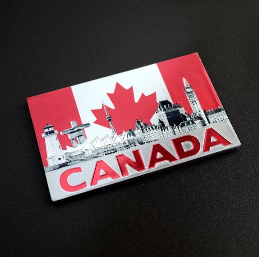 Canada Flag Scene Magnet