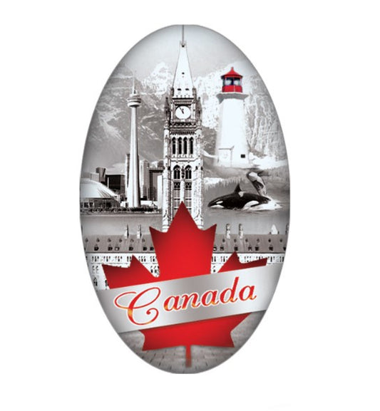 Oval  Canada Scene Magnet