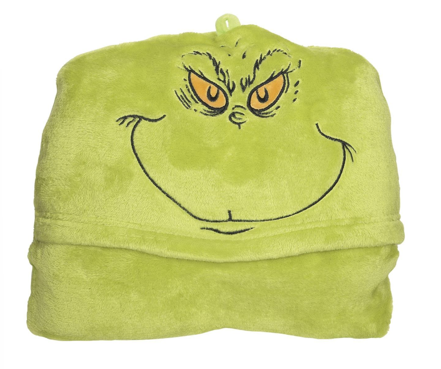 Grinch Hooded Blanket