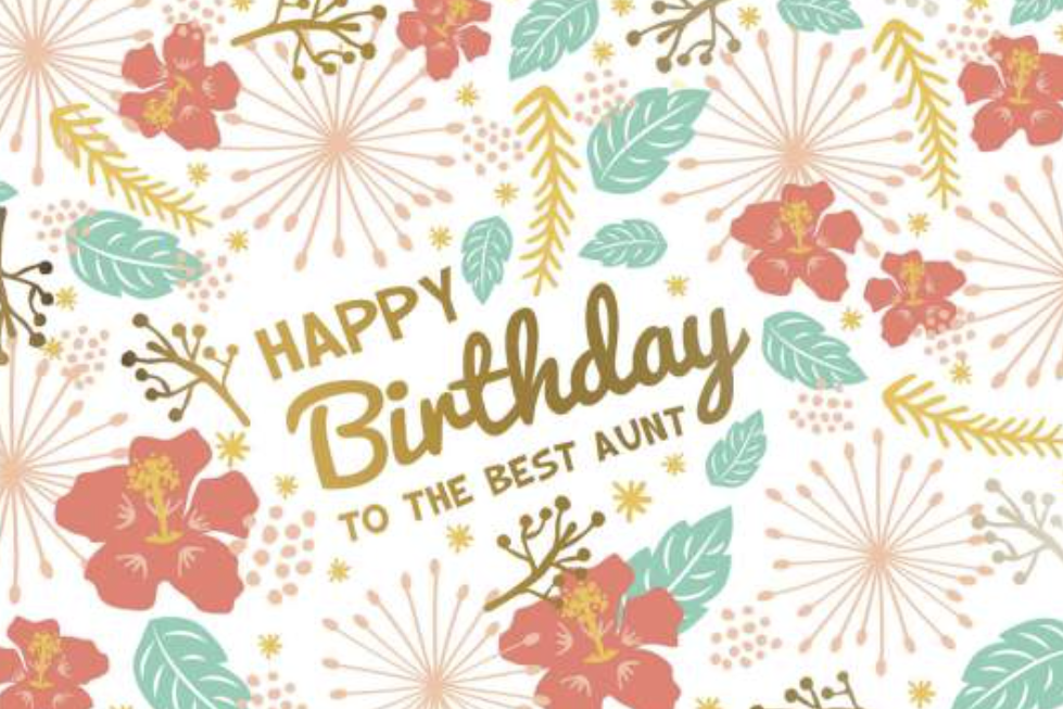 Best Aunt Birthday Card