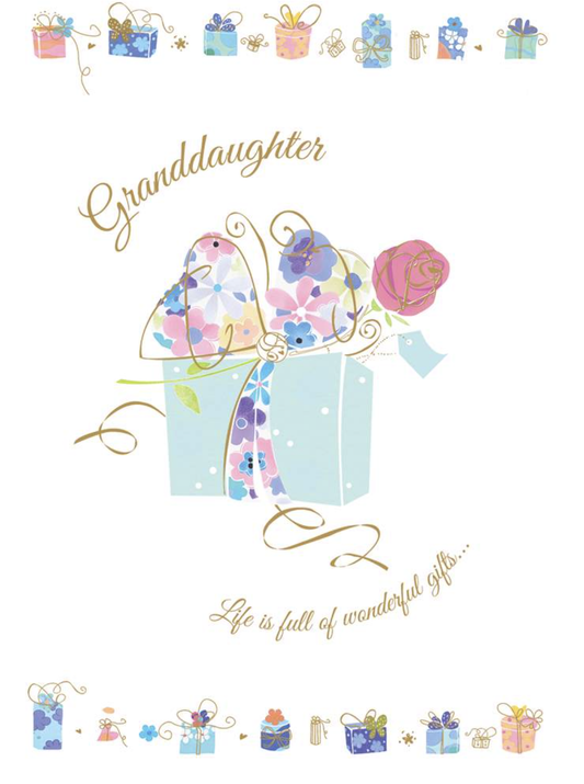 Granddaughter Wonderful Gifts Birthday Card