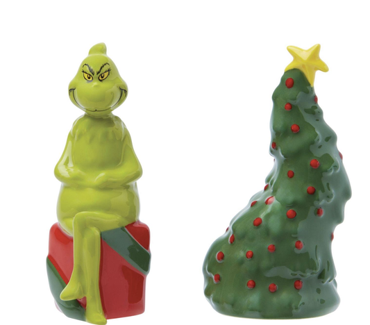 Grinch & Presents Salt & Pepper Set