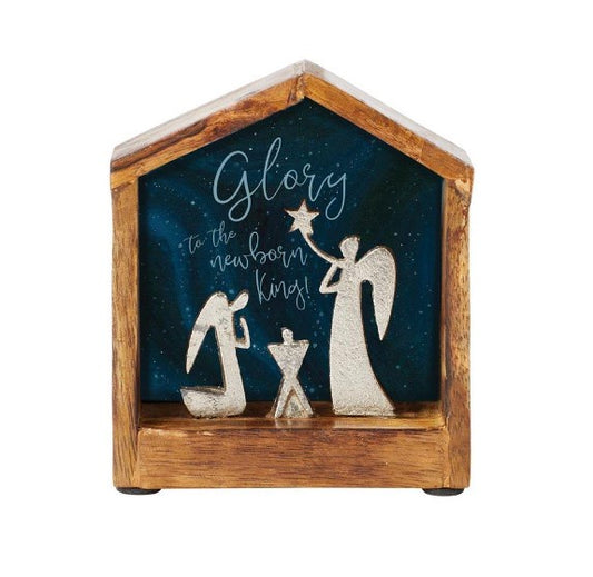 Angels in Stable Figurine