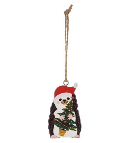 Hedgehog Christmas Ornament