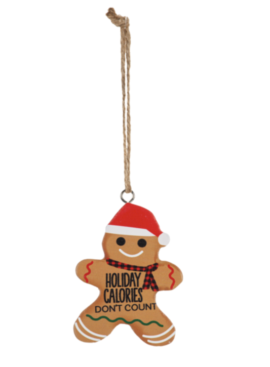 Gingerbread Person Block Ornament