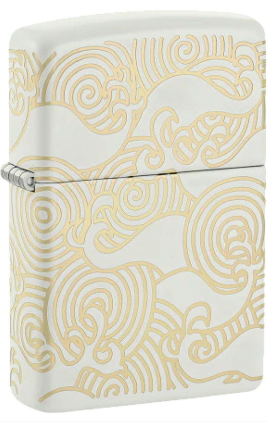 Zippo Waves Design White Matte