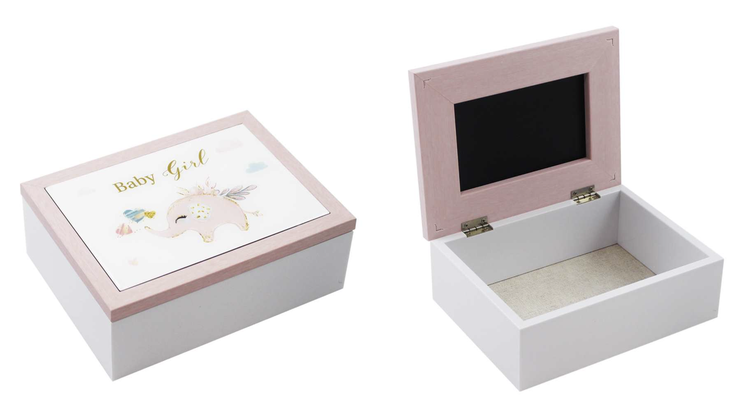 Baby Girl Keepsake Box