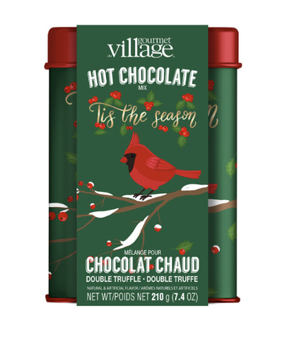 Holly Berry Cardinal Hot Chocolate Keepsake Tin