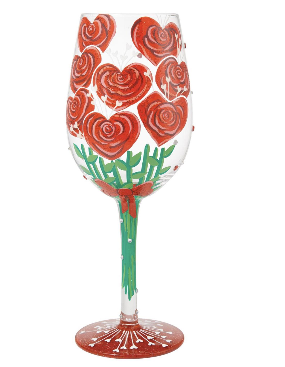 Valentine'sBouquet Wine Glass