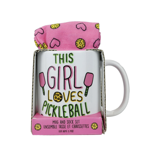 Pickle Ball Mug Sock Set