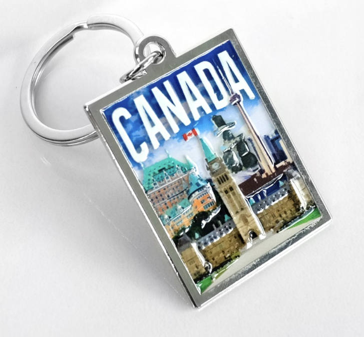 Canada Post Card Design Keychain