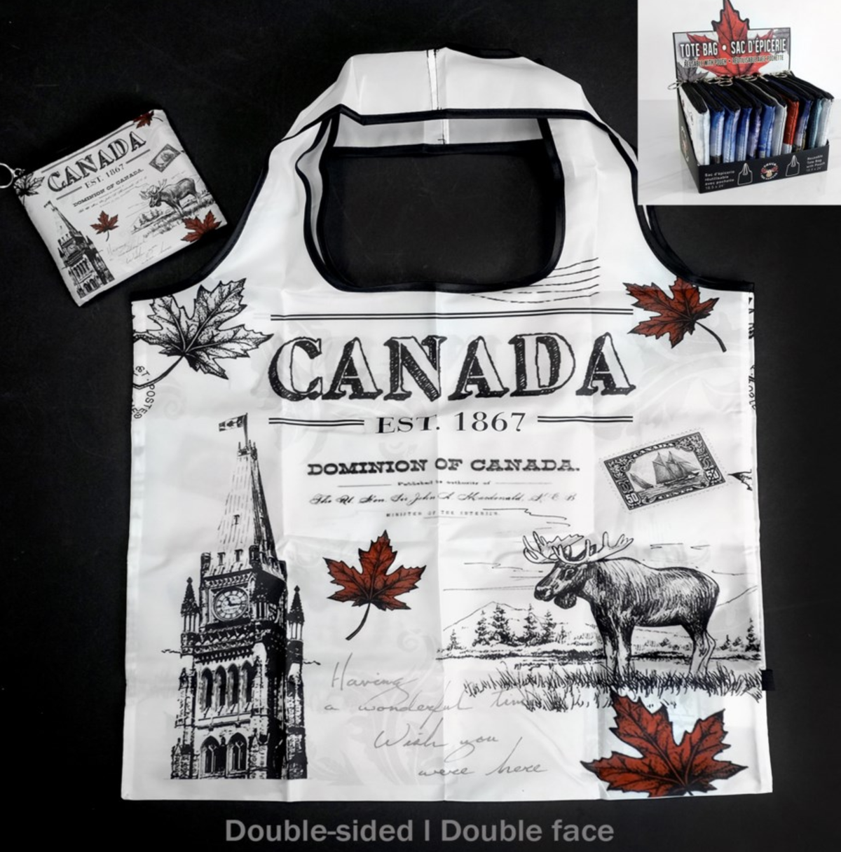 Canada Foldable Bag with Leafs