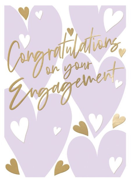 Congratulations on your Engagement Hearts Card