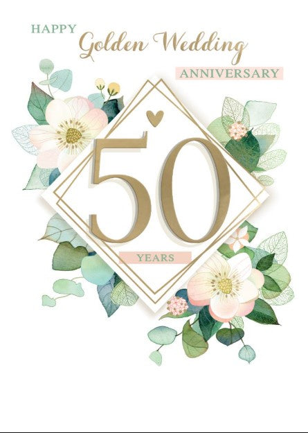 Golden Wedding Anniversary Card