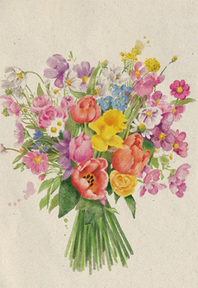 Flower Bouquet Blank Card