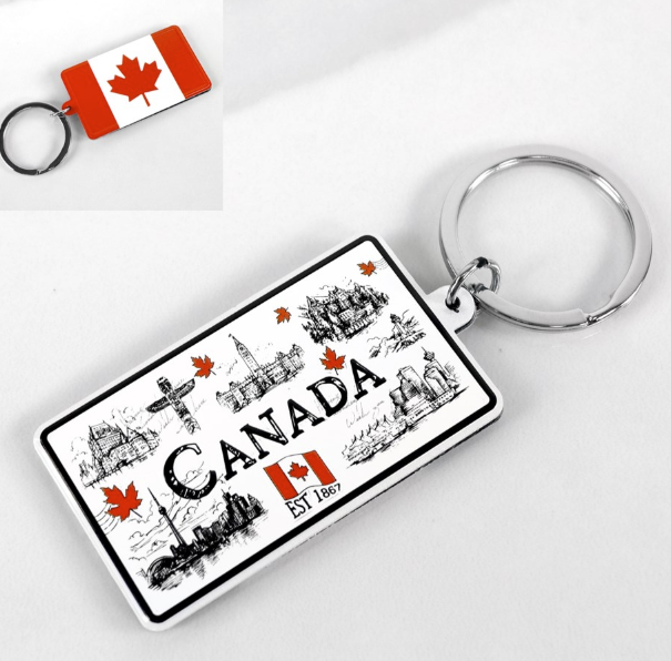 CANADA Double-Sided KEYCHAIN
