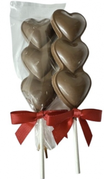 Stacked Heart Chocolate Pops