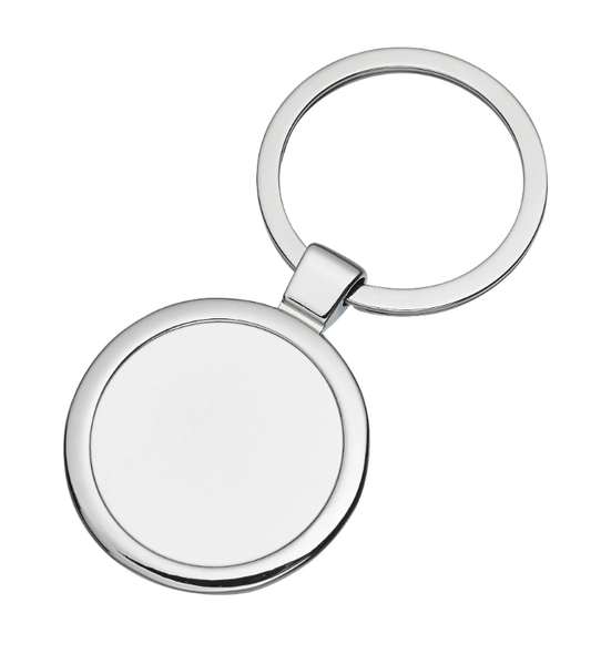 Engravable Circle Keychain
