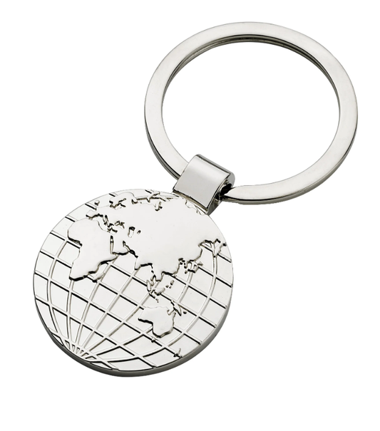 Engravable Globe Keychain