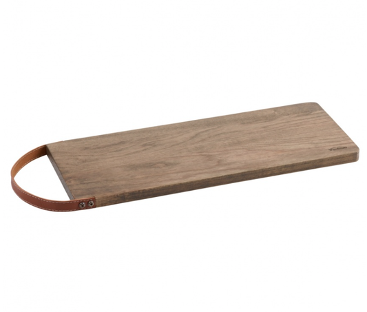 Cutting Board with Leather Handle